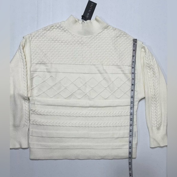 Sew In Love Women’s Ivory High Neck Long Sleeve Soft Comfort Knit Sweater S - Picture 10 of 10